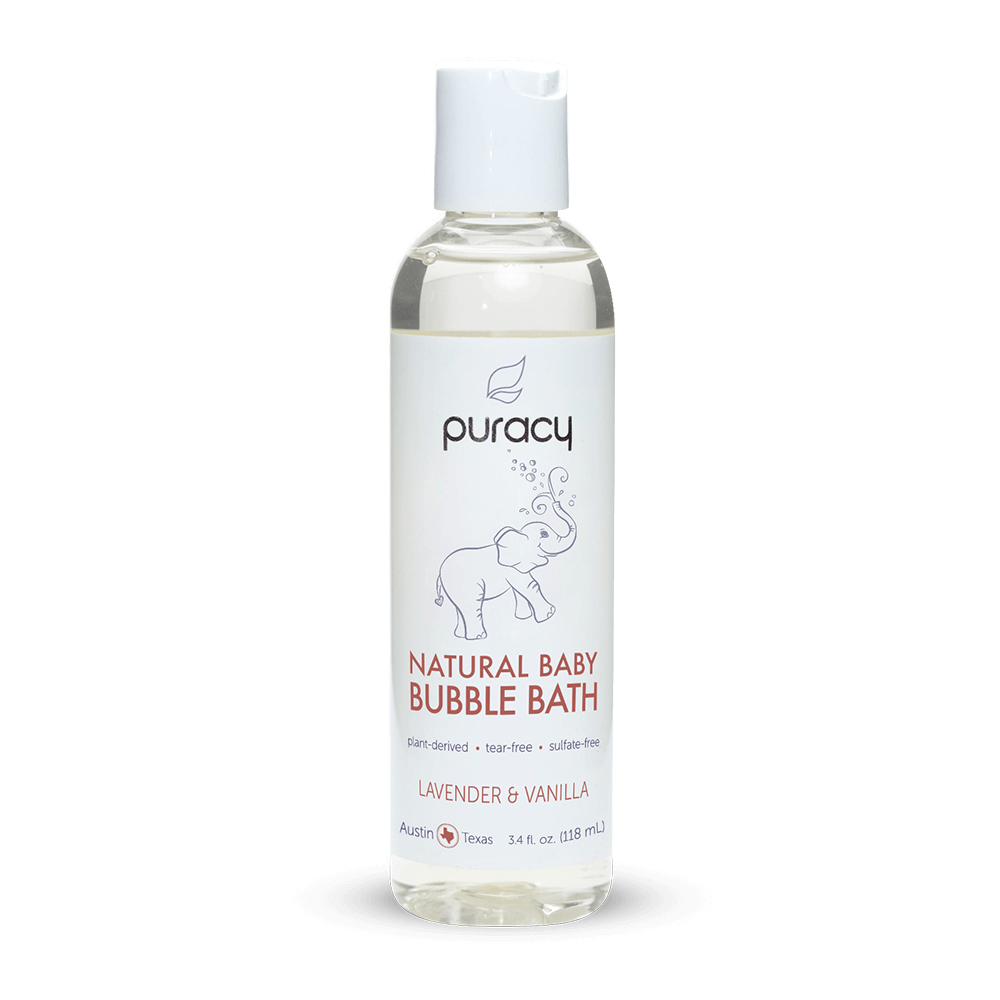 Natural Baby Bubble Bath Lavender Vanilla Puracy